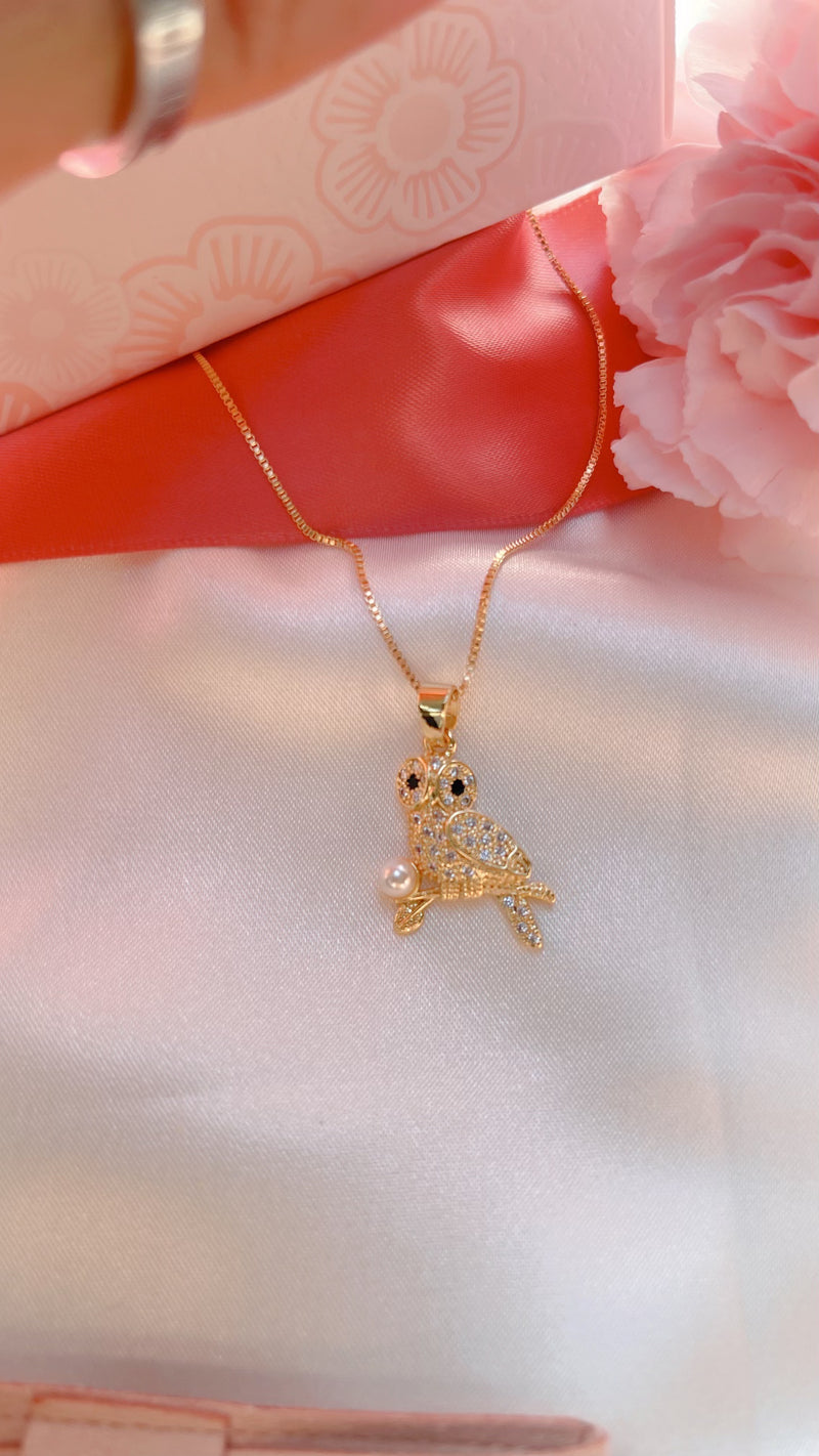 Dainty Owl Necklace