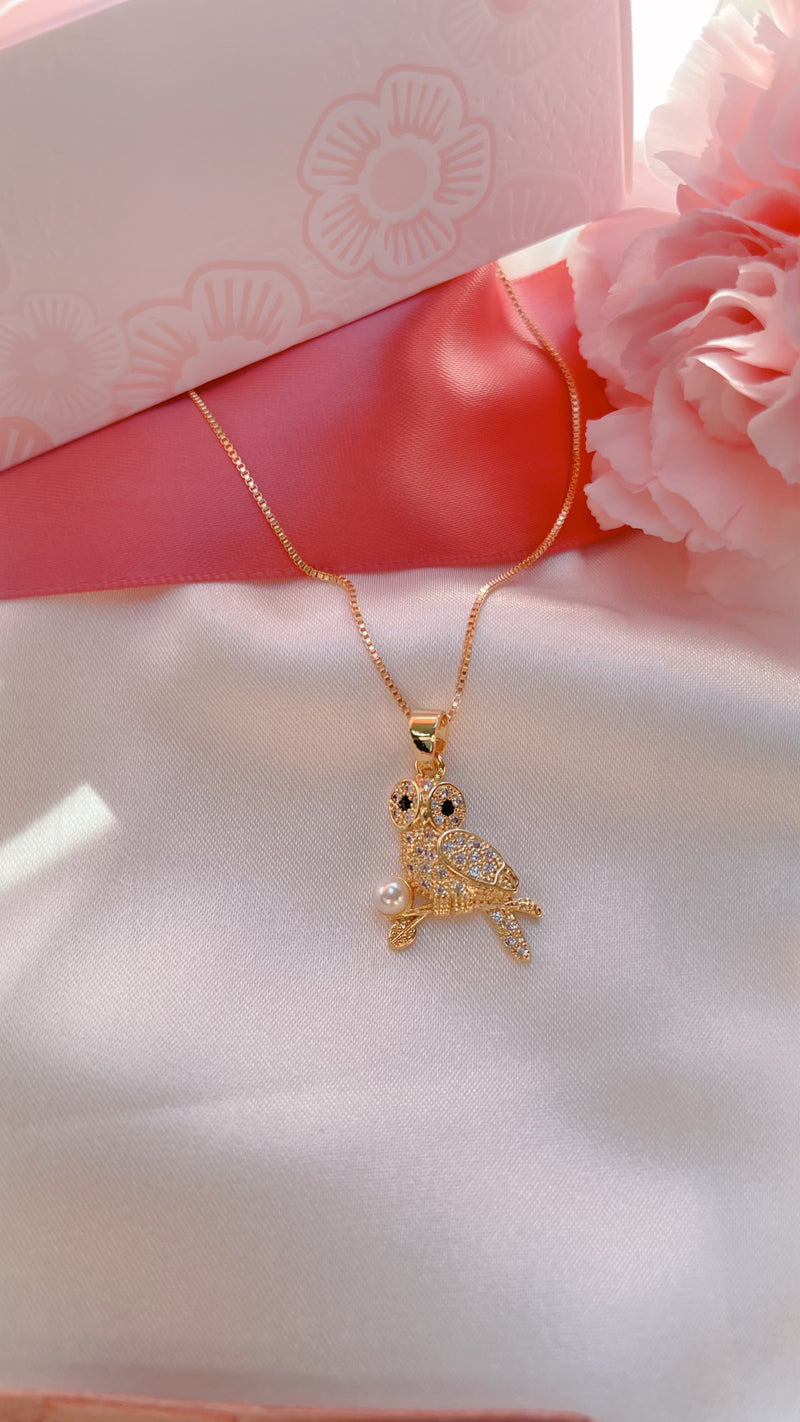 Dainty Owl Necklace