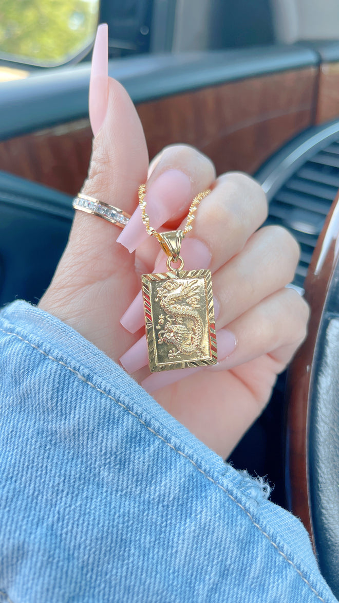 24K Gold Filled Dragon Necklace