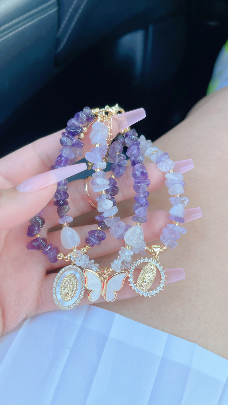 Light Amethyst Mary Bracelet