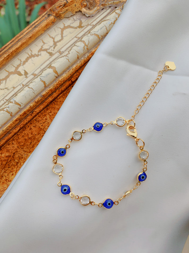 Lucky Invisible Evil Eye Bracelet