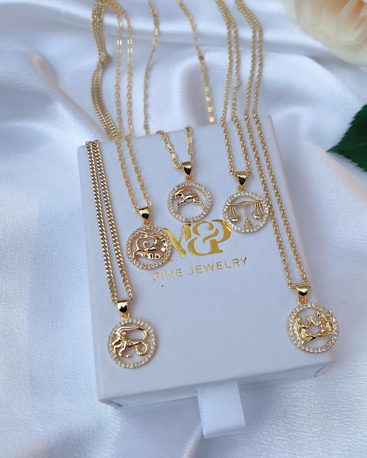 Diamond zodiac necklace hotsell