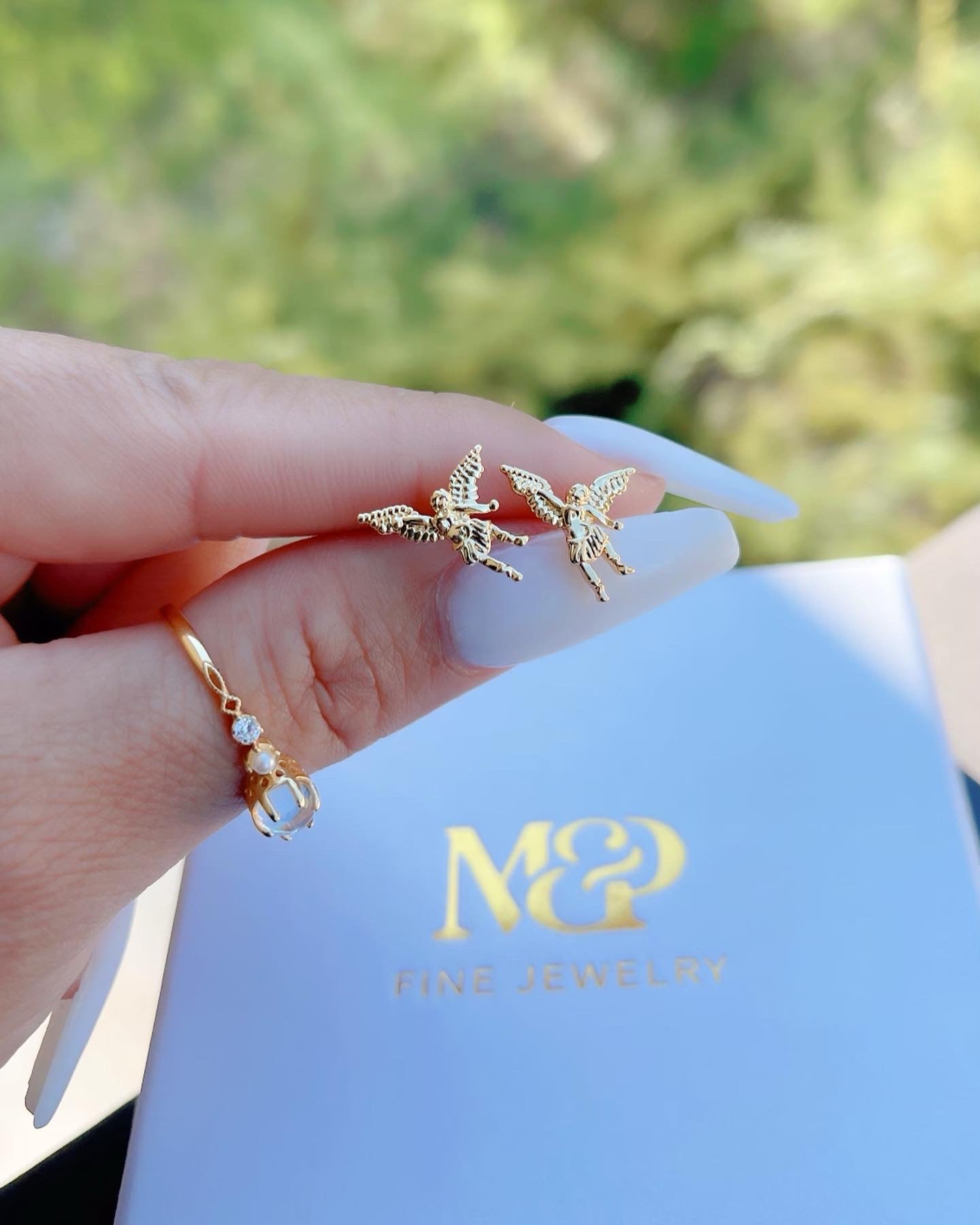 Guardian Angel Stud Earrings