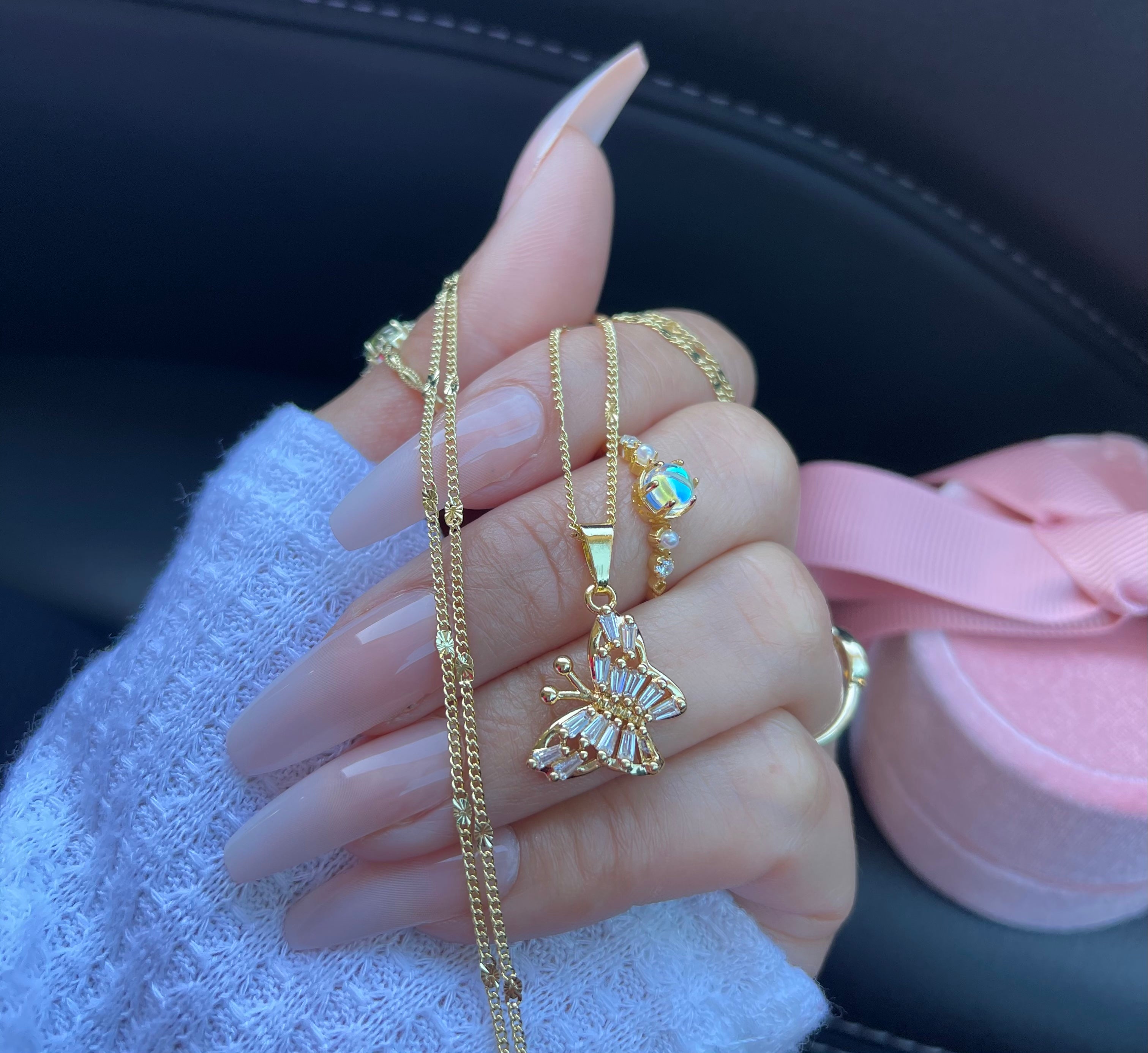 Gold Butterfly Necklace