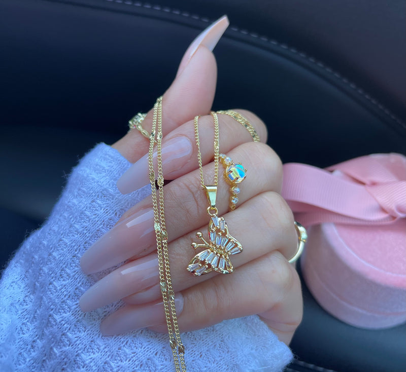 Gold Butterfly Necklace