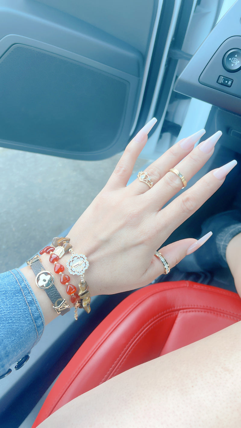 Tiger Eye Virgin Mary Bracelet (1 pcs)