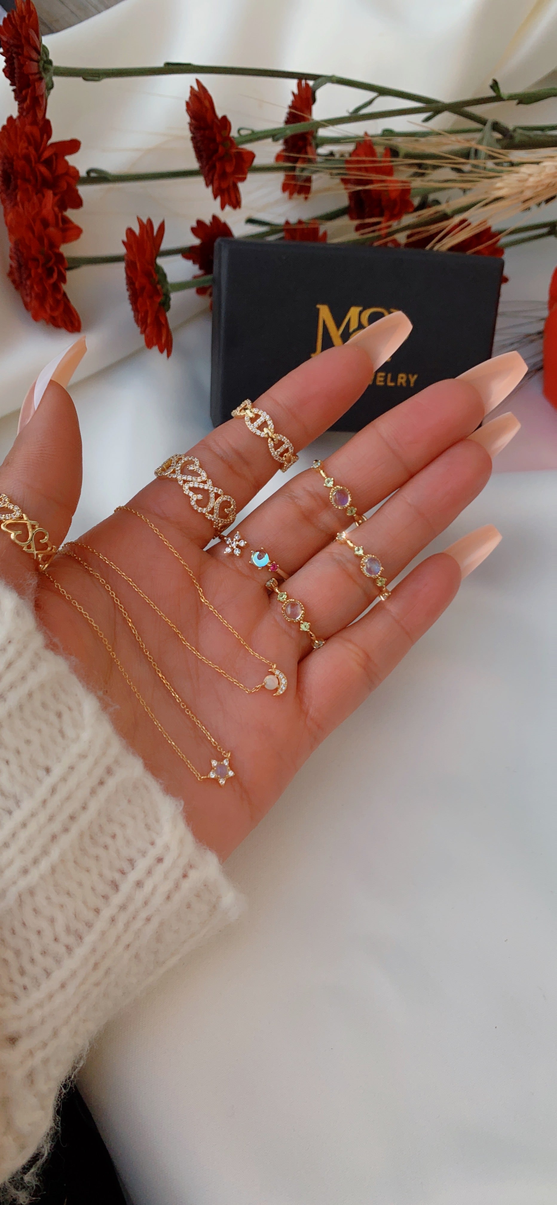 Moon Star Necklace