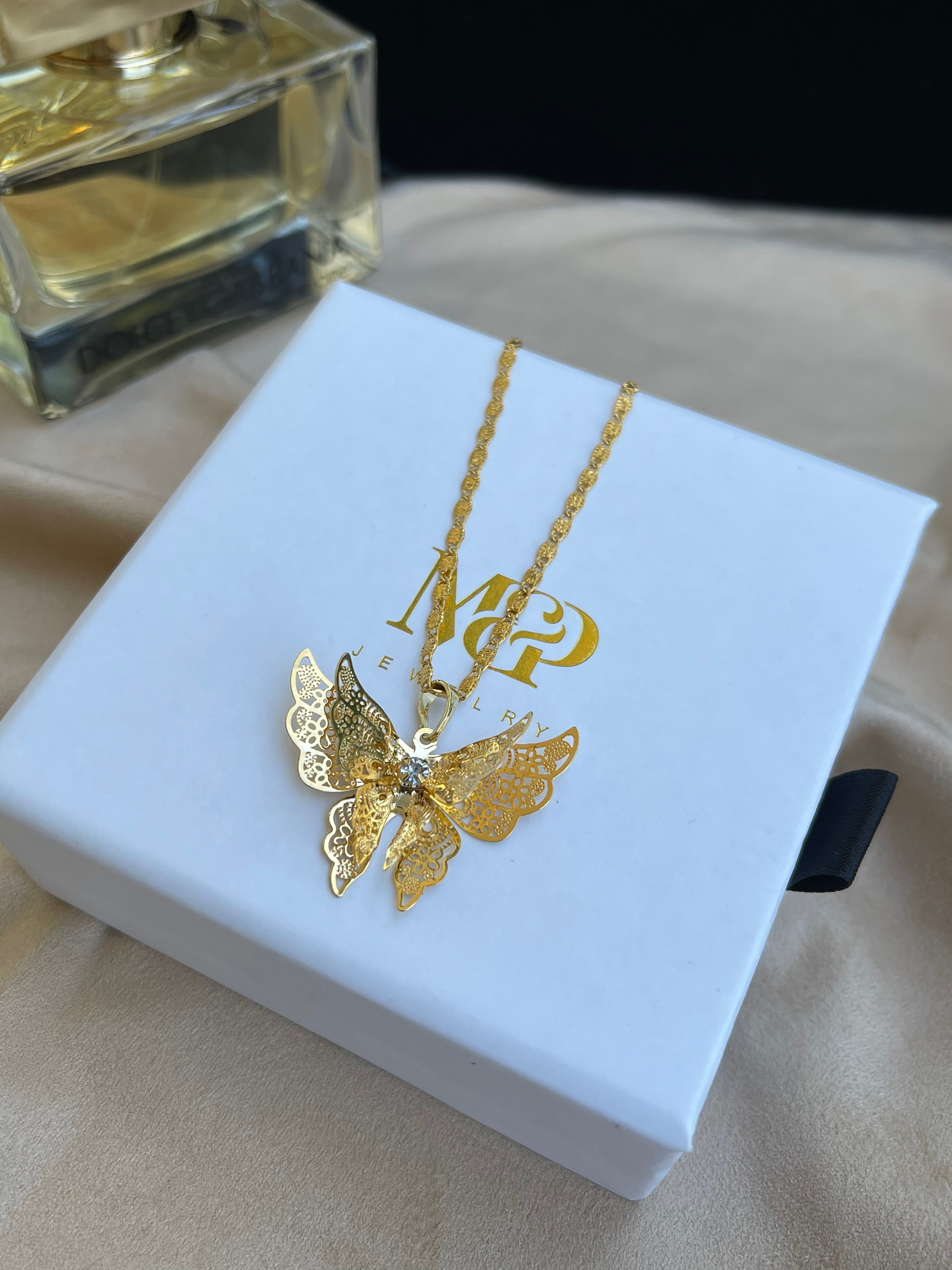 Collar de mariposa de la fortuna