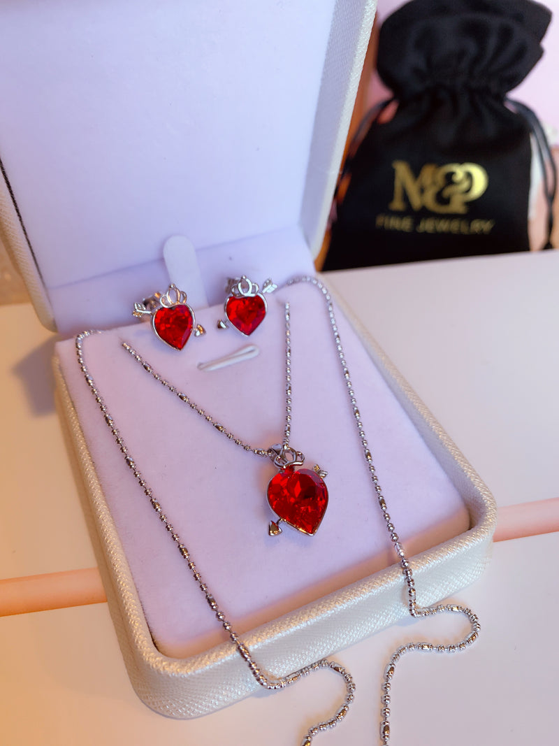 Heart Necklace set
