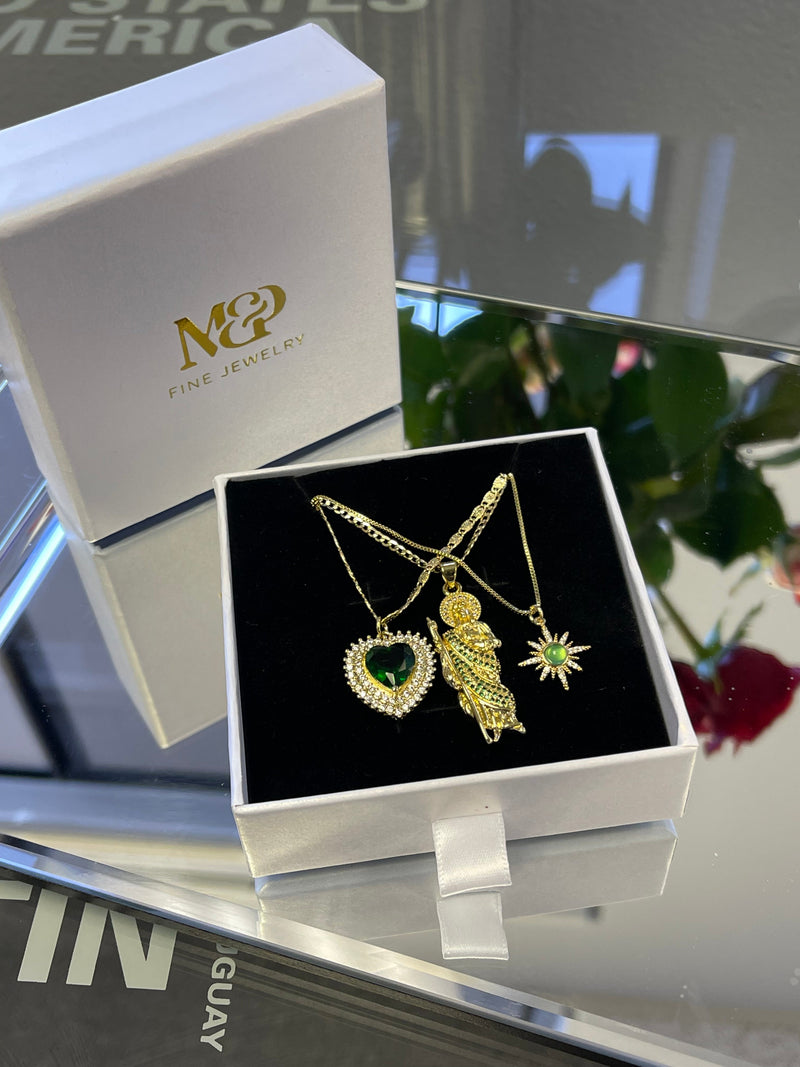 Evergreen 3 Piece Necklace Set