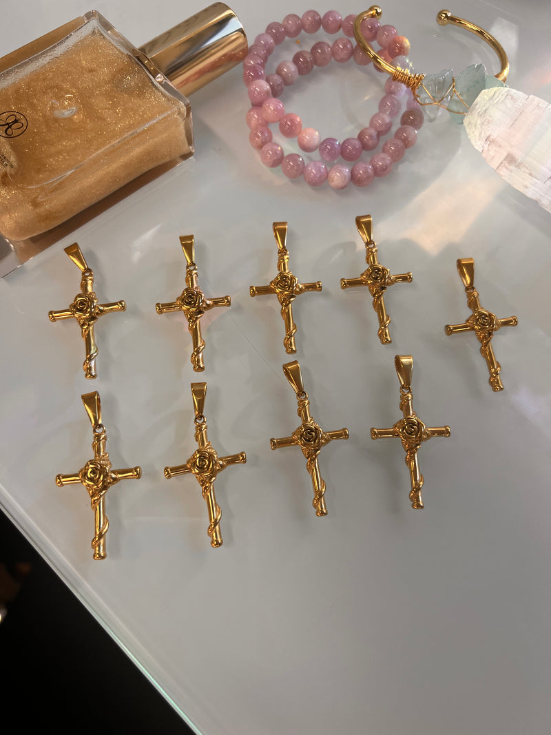 9 pcs Wholesale Lot of Stainless Steel Crosses
