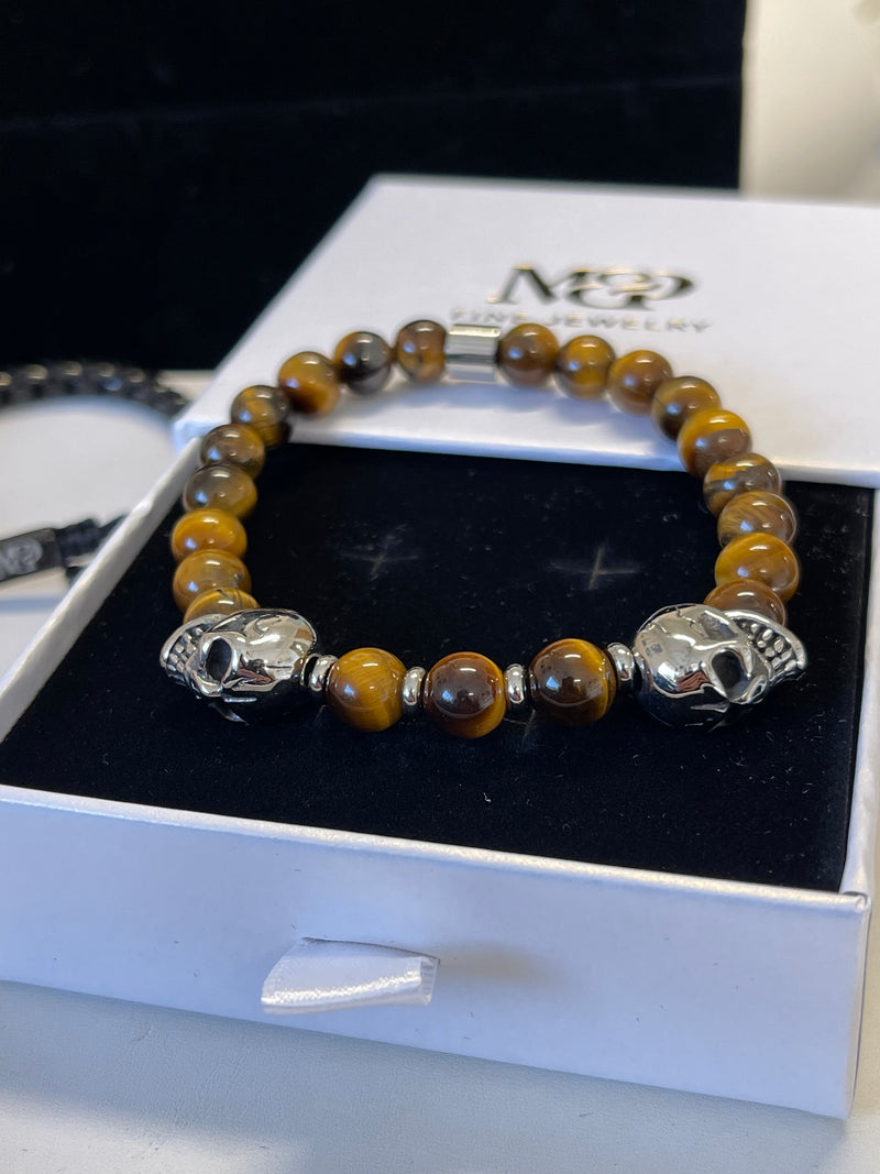 Pulsera de ojo de tigre para hombre 