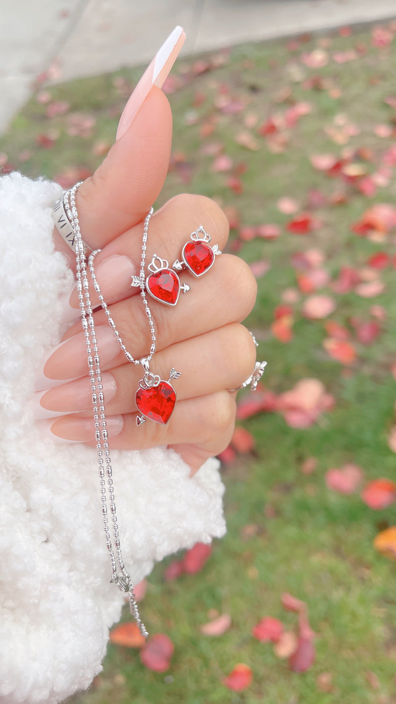 Conjunto de collar de amor apasionado