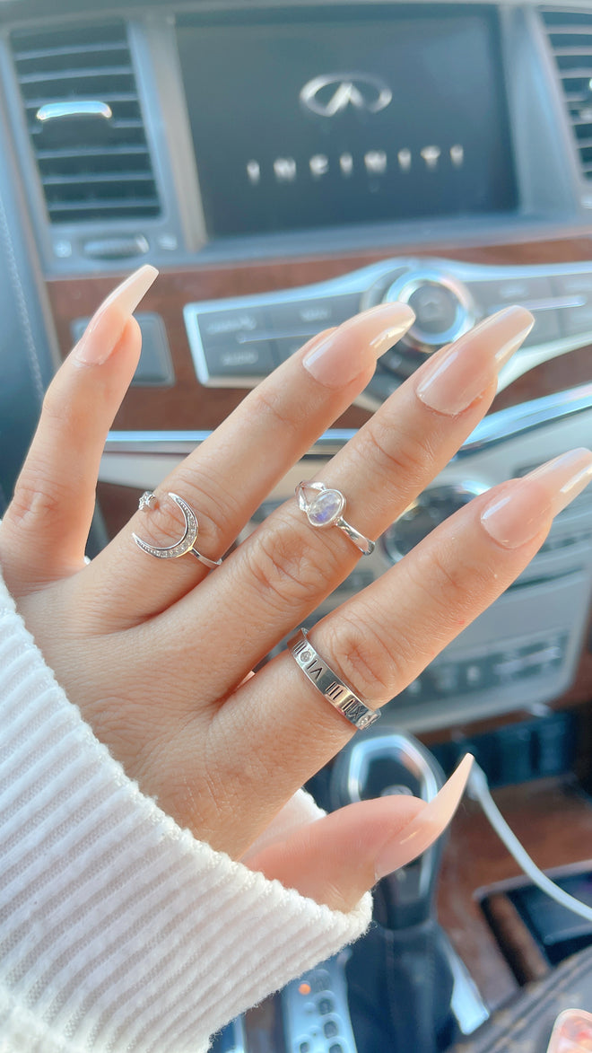 Anillo CS de Plata 925 con Piedra Luna