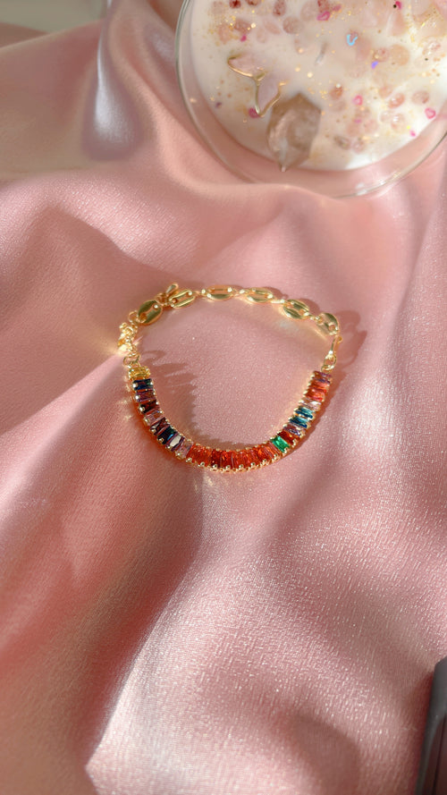 Rainbow Diamond Bracelet
