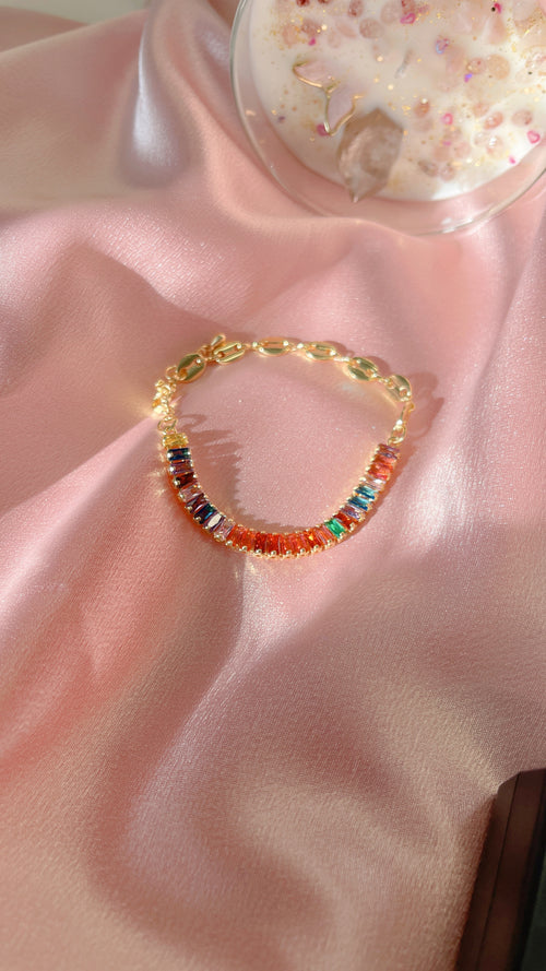 Rainbow Diamond Bracelet
