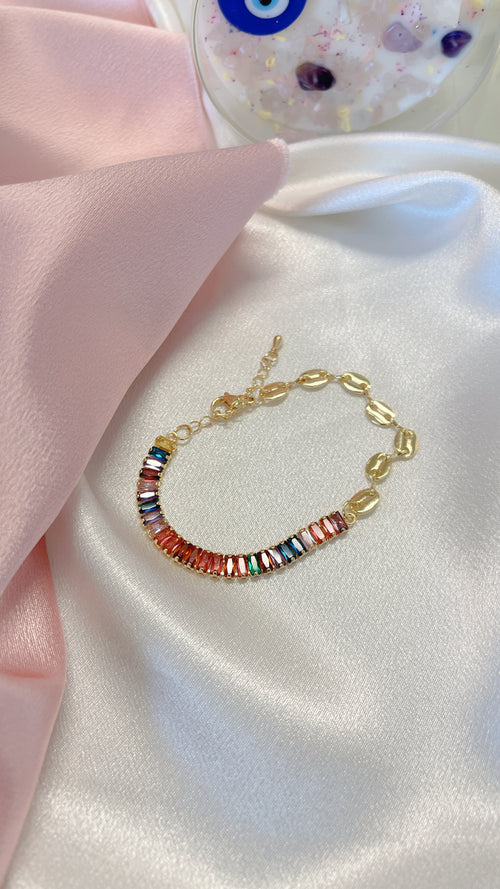 Rainbow Diamond Bracelet