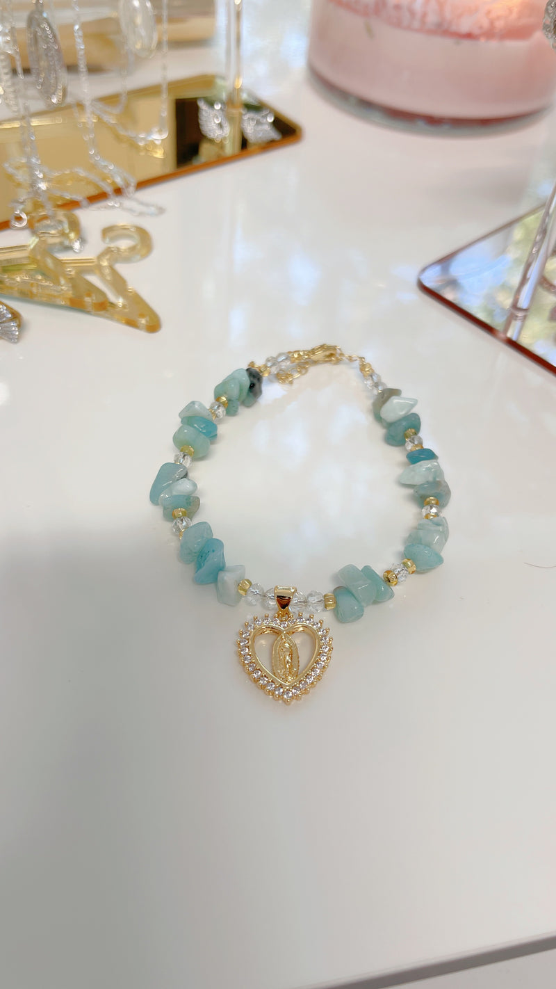 Pulsera Corazón Amatista