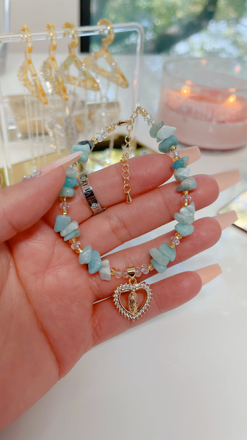 Pulsera Corazón Amatista