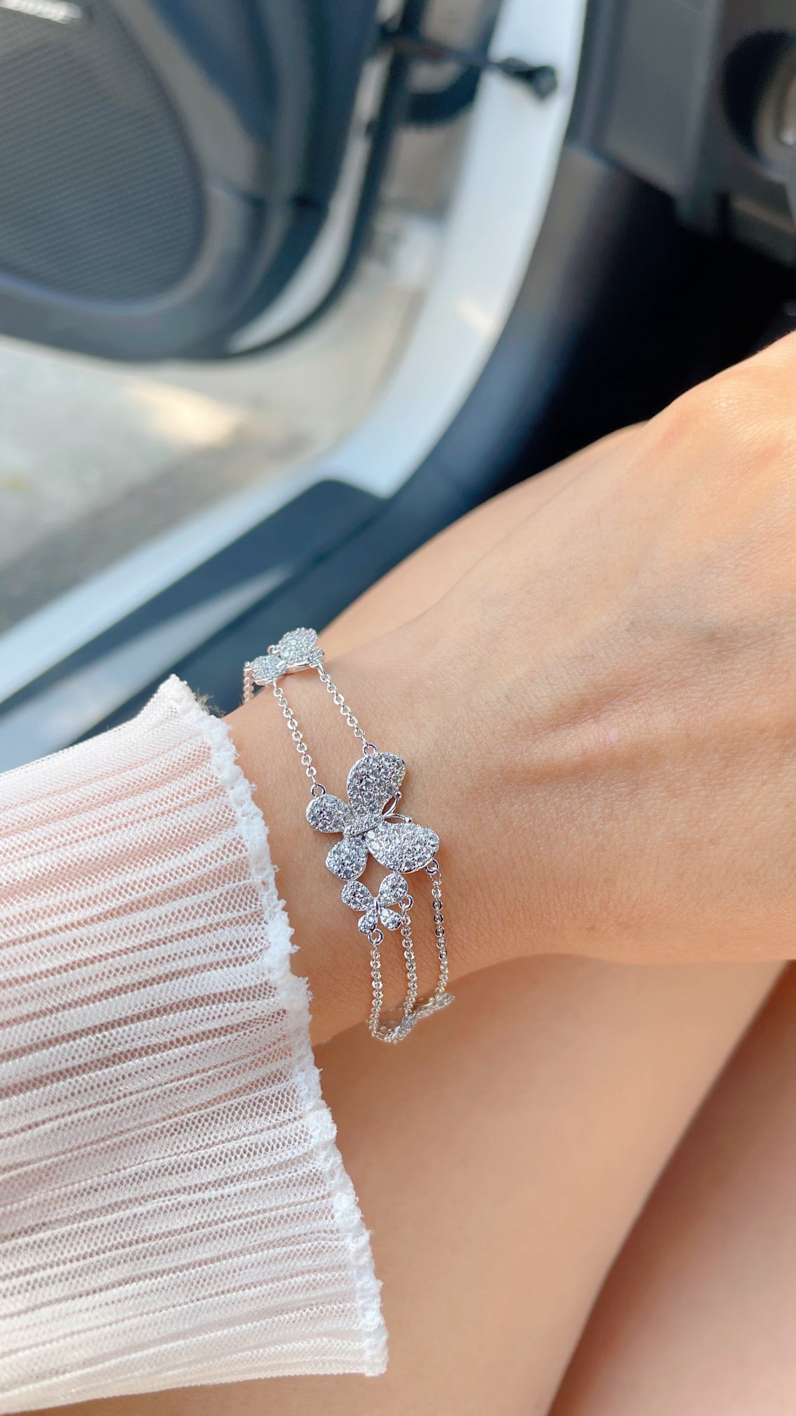 Silver Butterfly Bracelet
