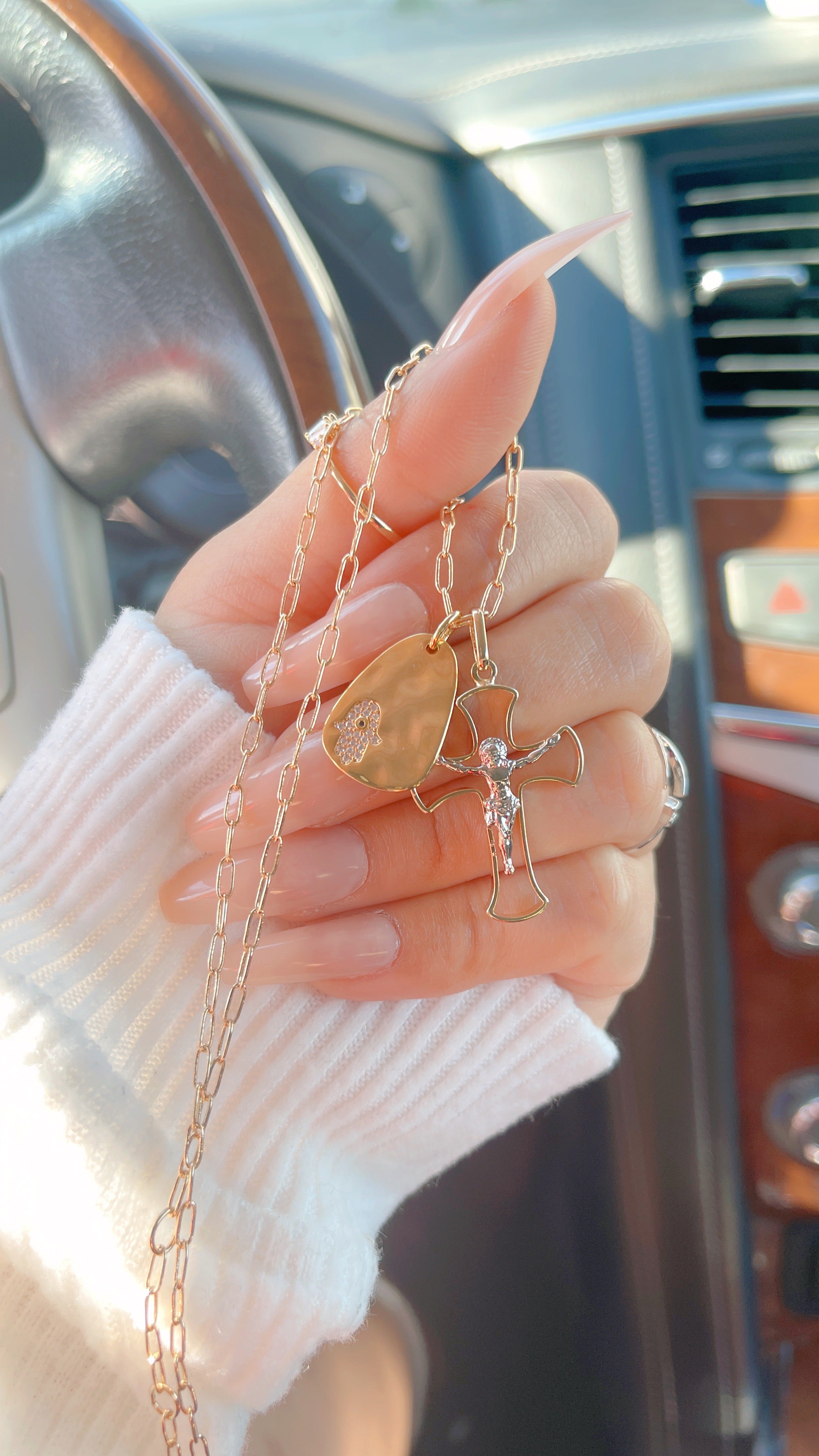Hamsa Faith Necklace