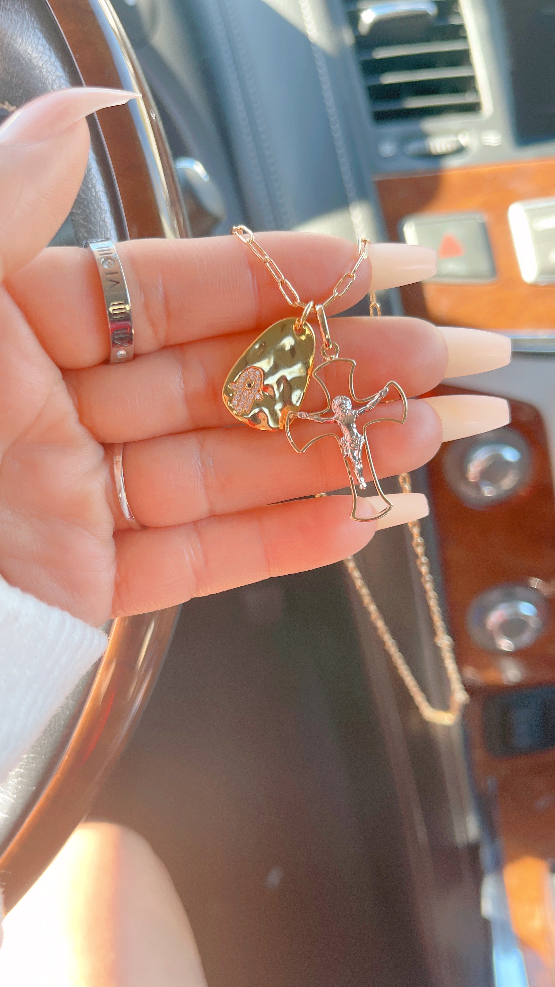 Hamsa Faith Necklace