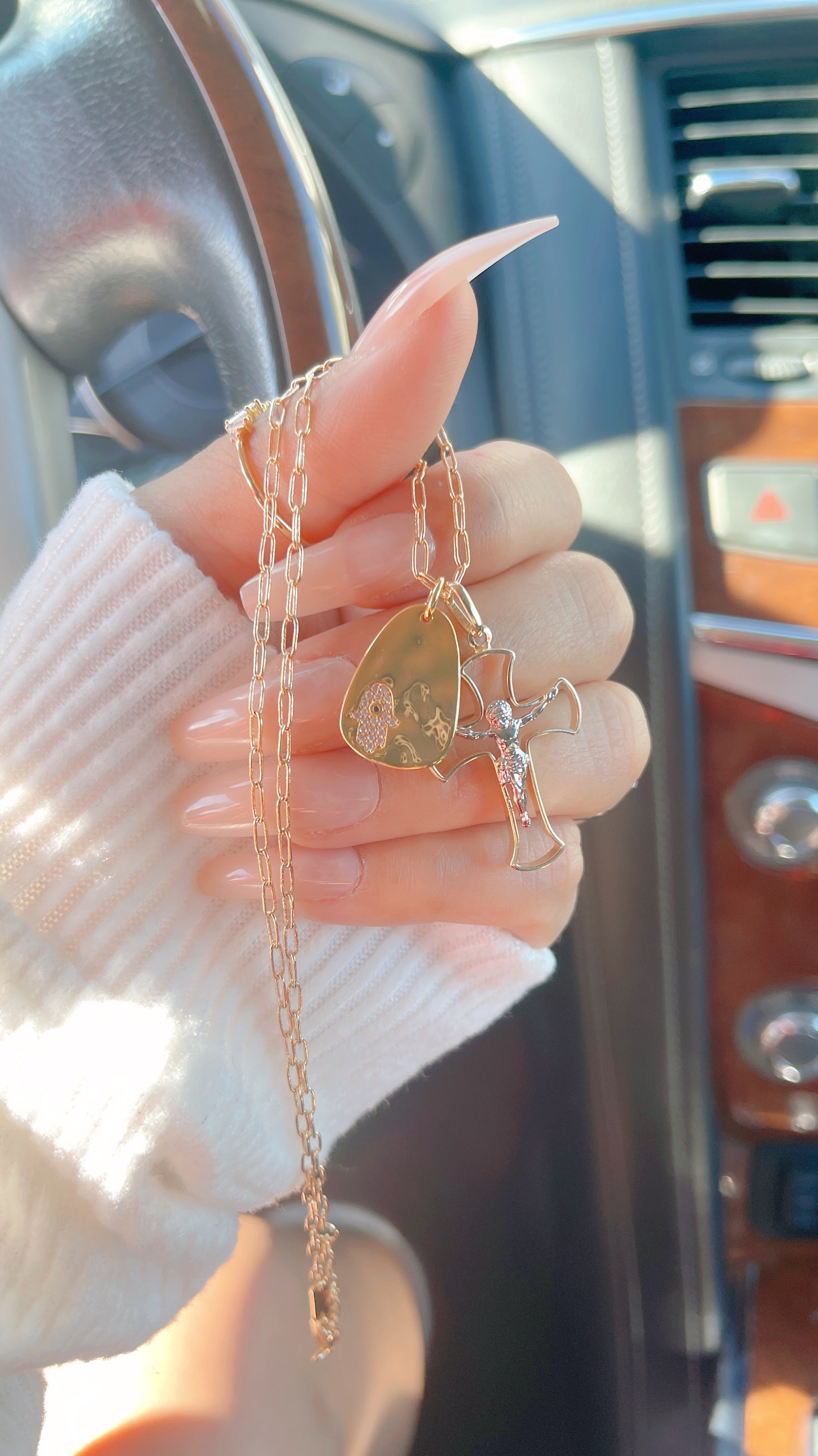 Hamsa Faith Necklace