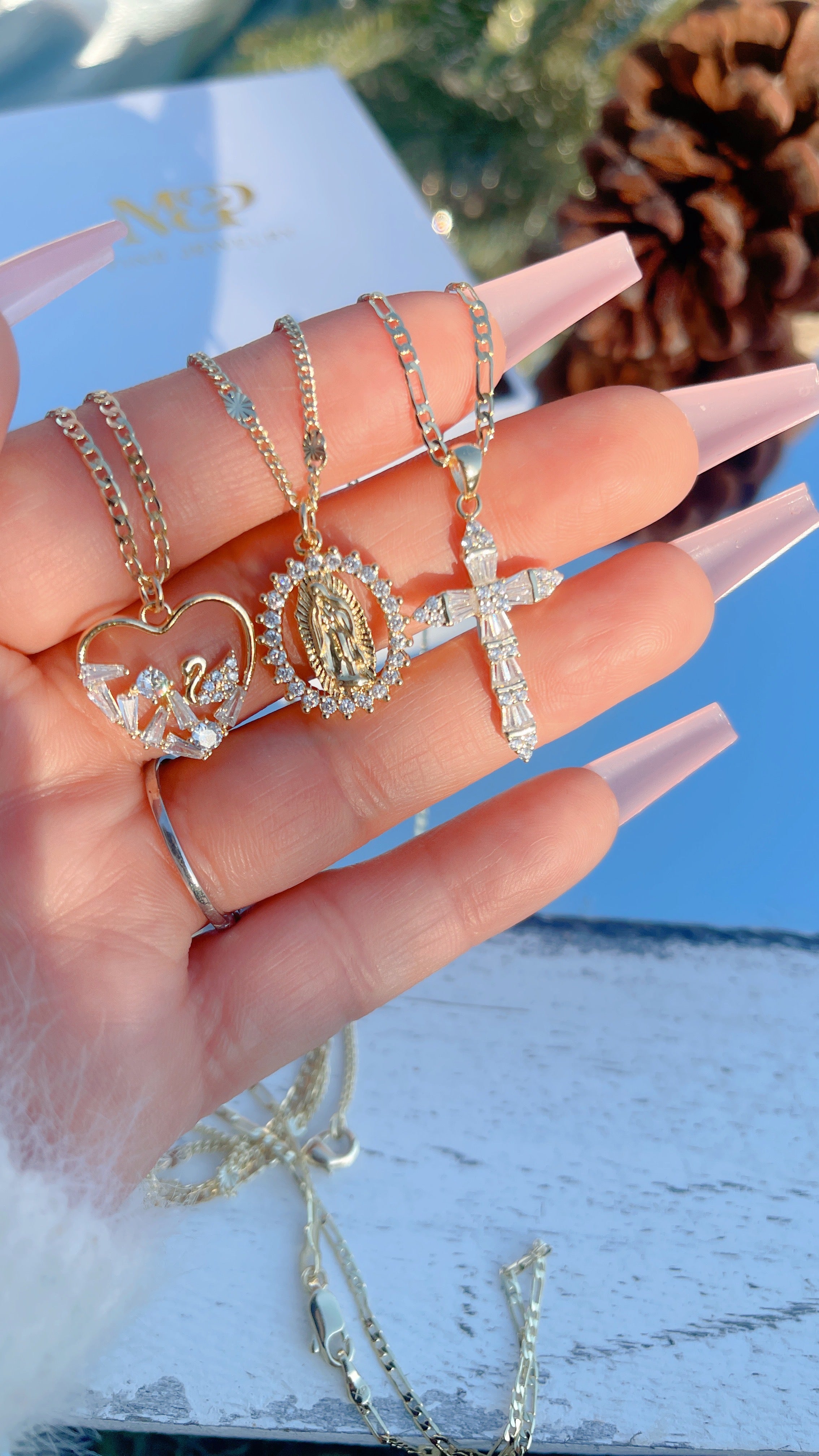 Conjunto de collar Mary Swan