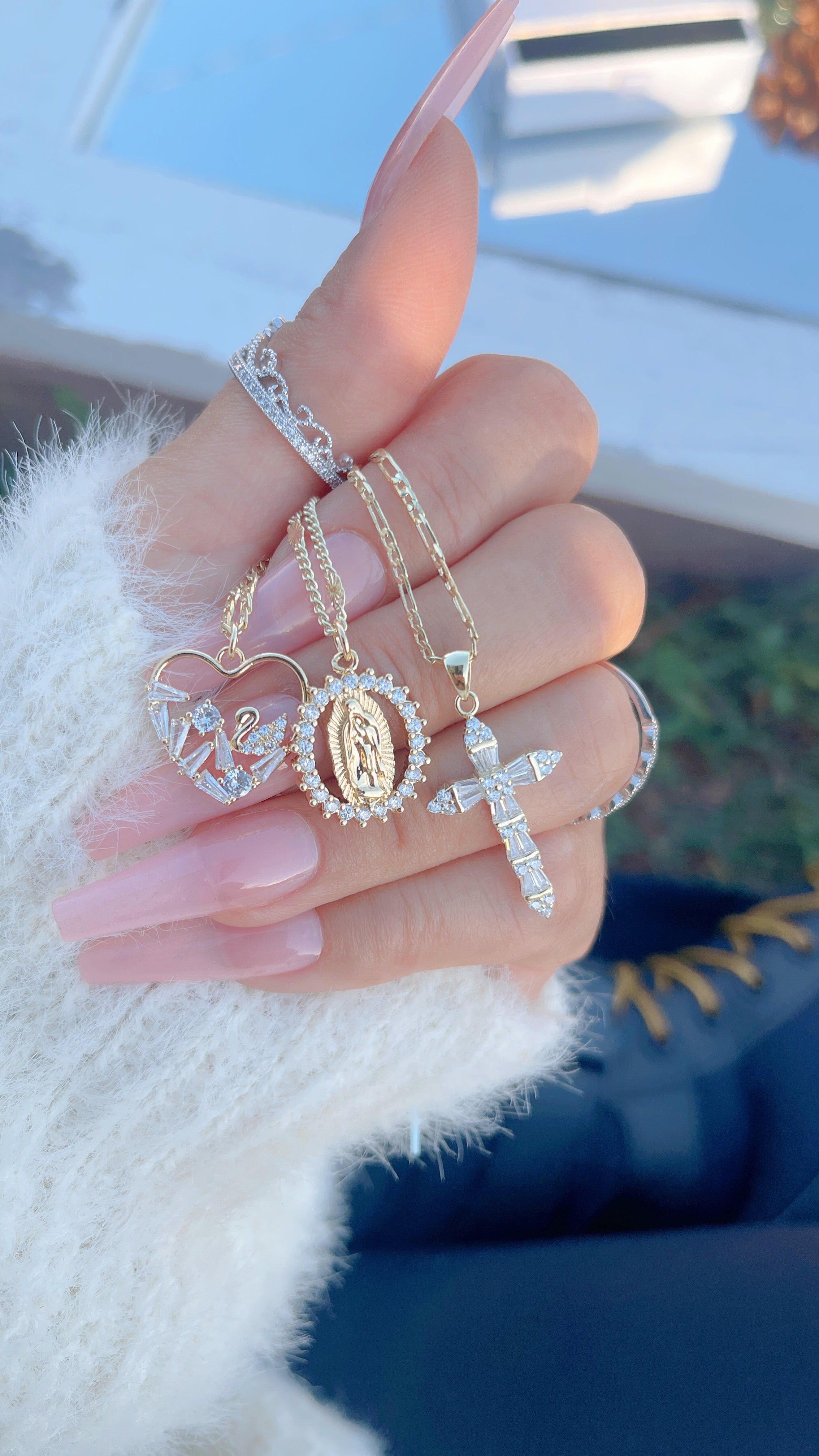Conjunto de collar Mary Swan