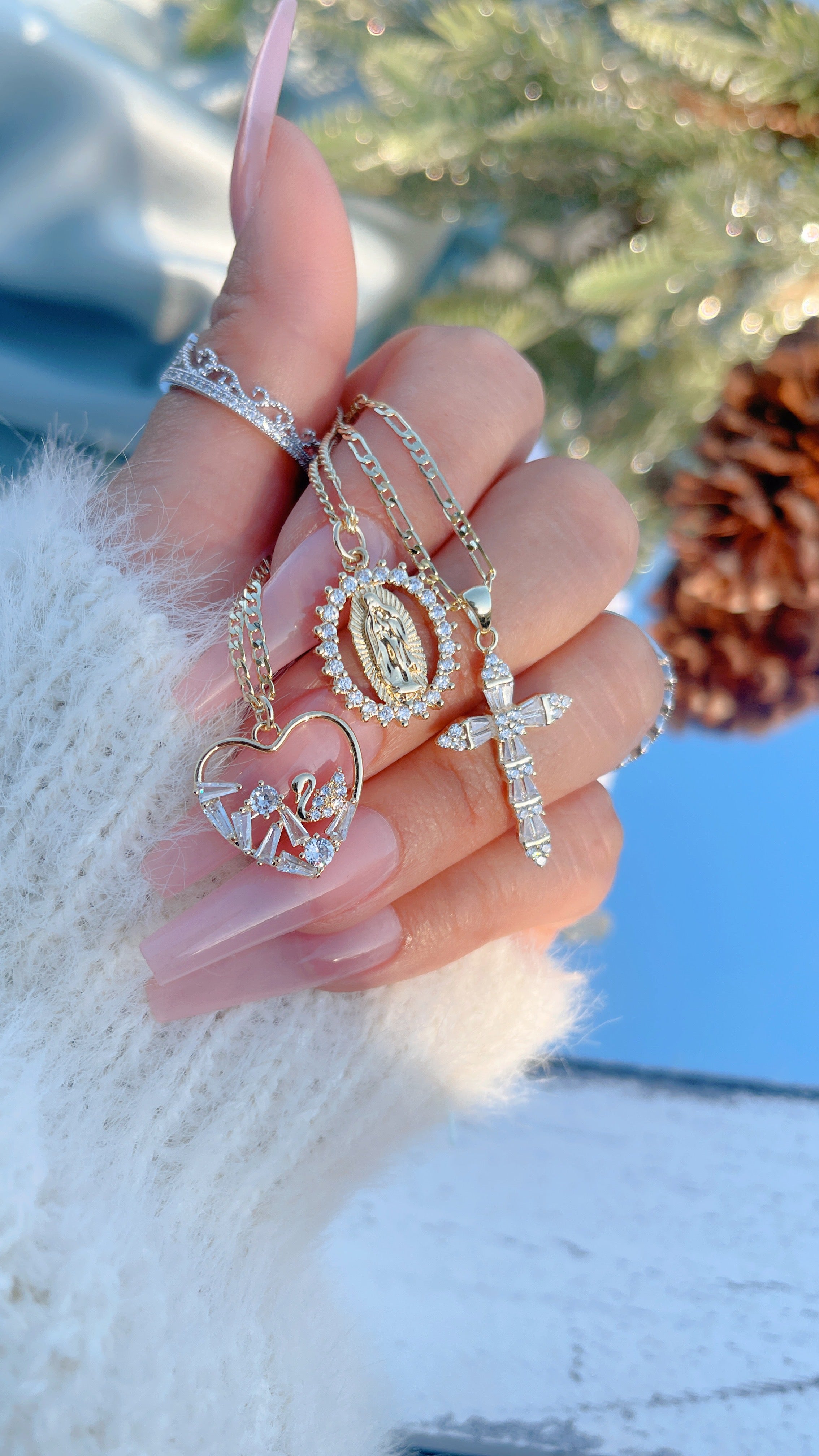 Conjunto de collar Mary Swan