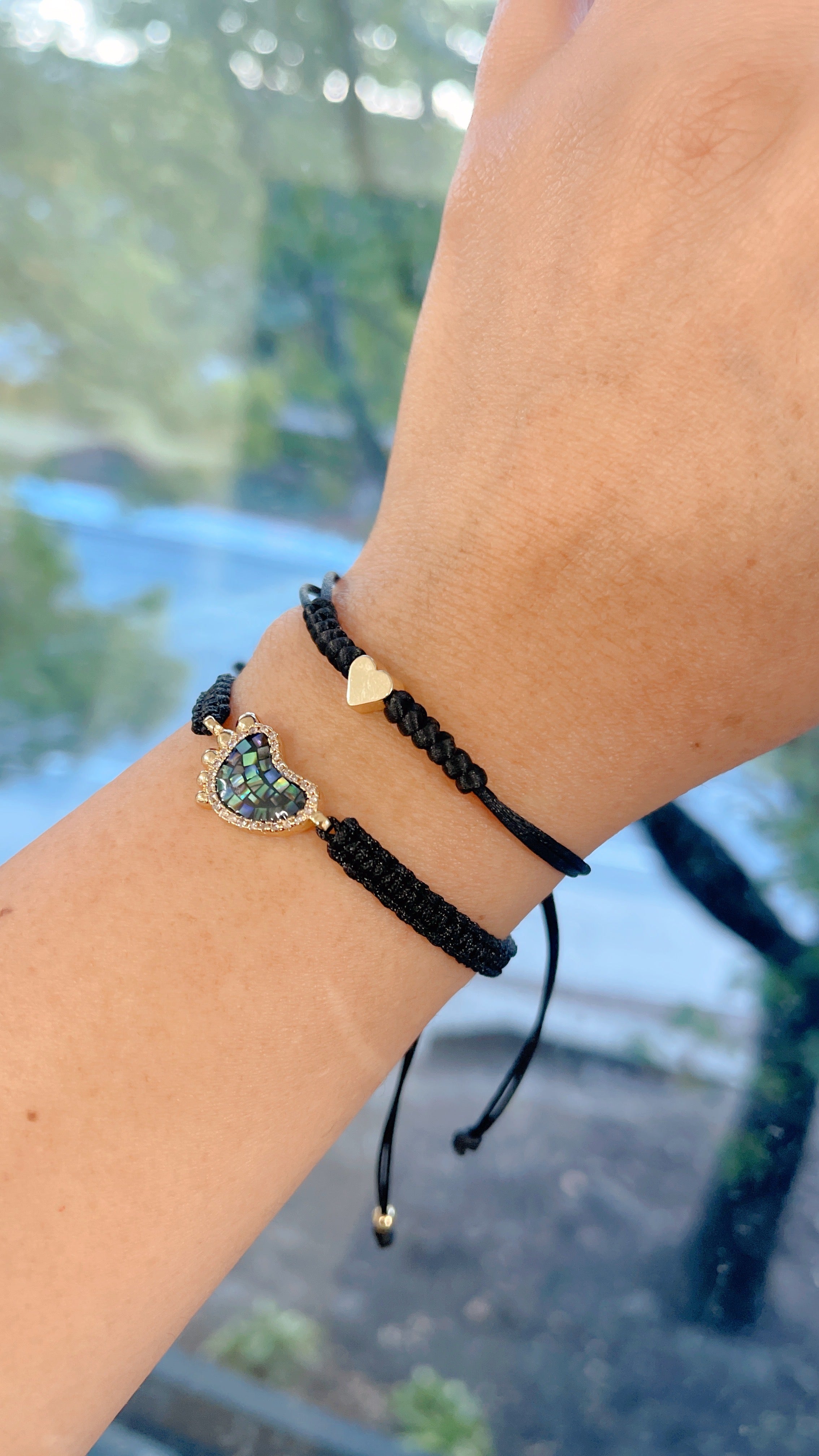 Juego de pulseras para mamá (negro)