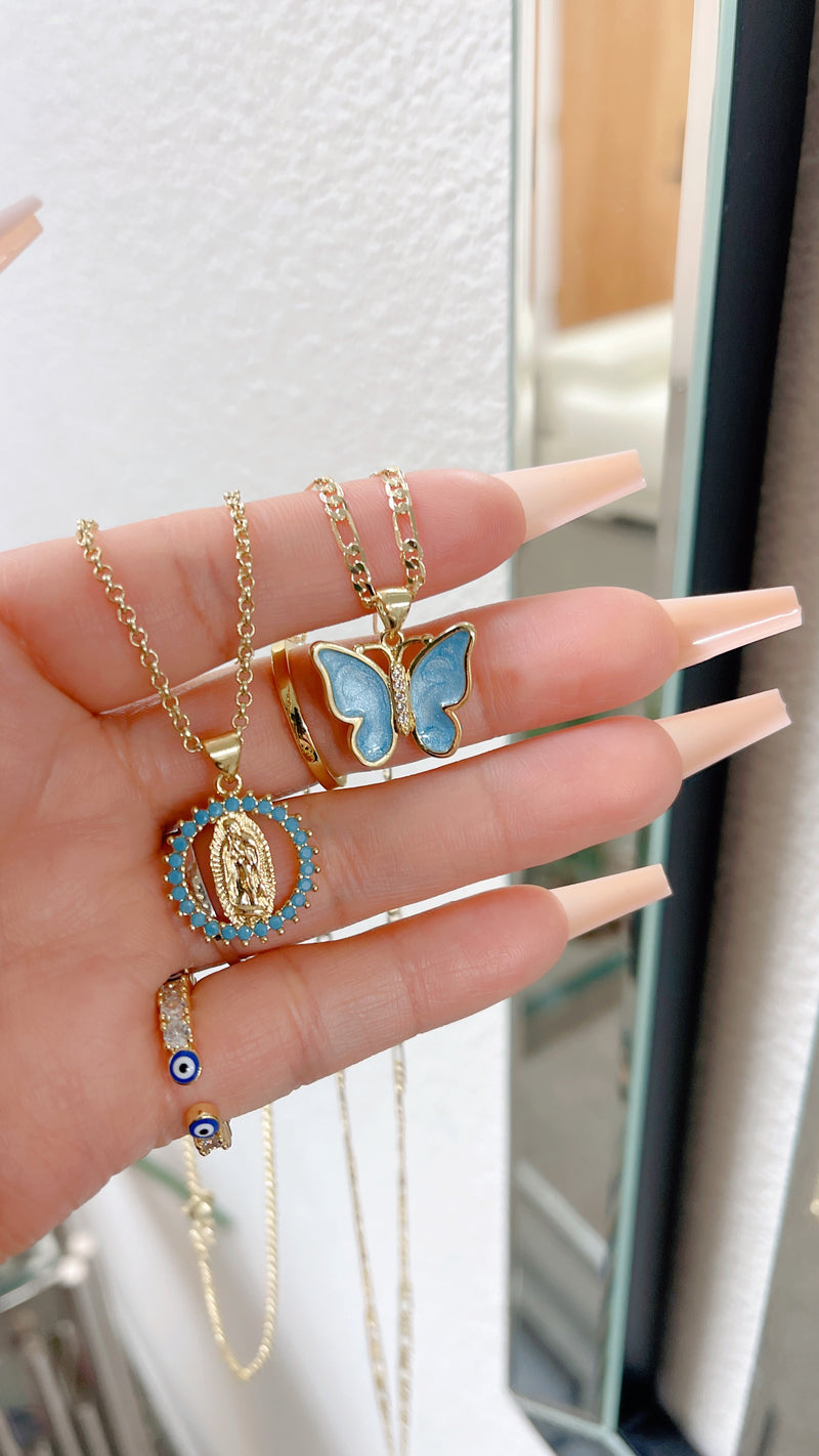 Marin Blue Mary Necklace Set