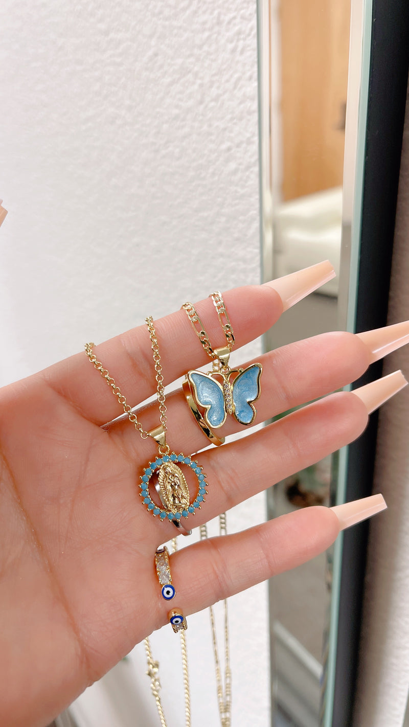 Marin Blue Mary Necklace Set