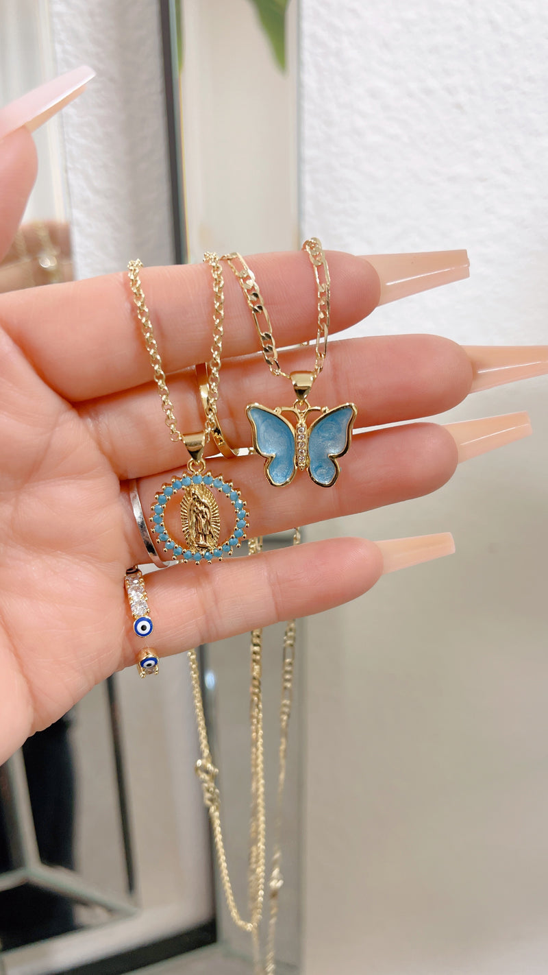 Marin Blue Mary Necklace Set