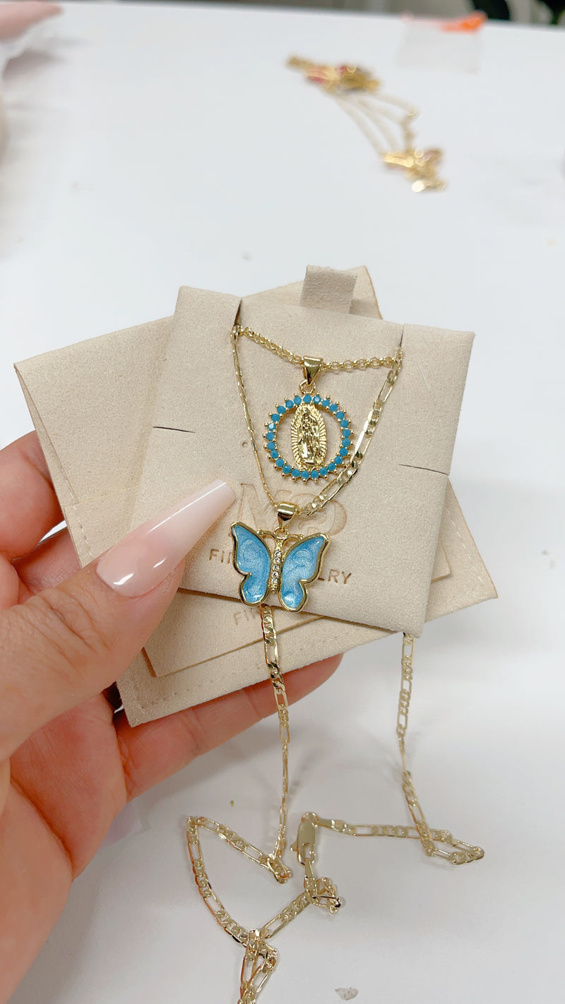 Marin Blue Mary Necklace Set