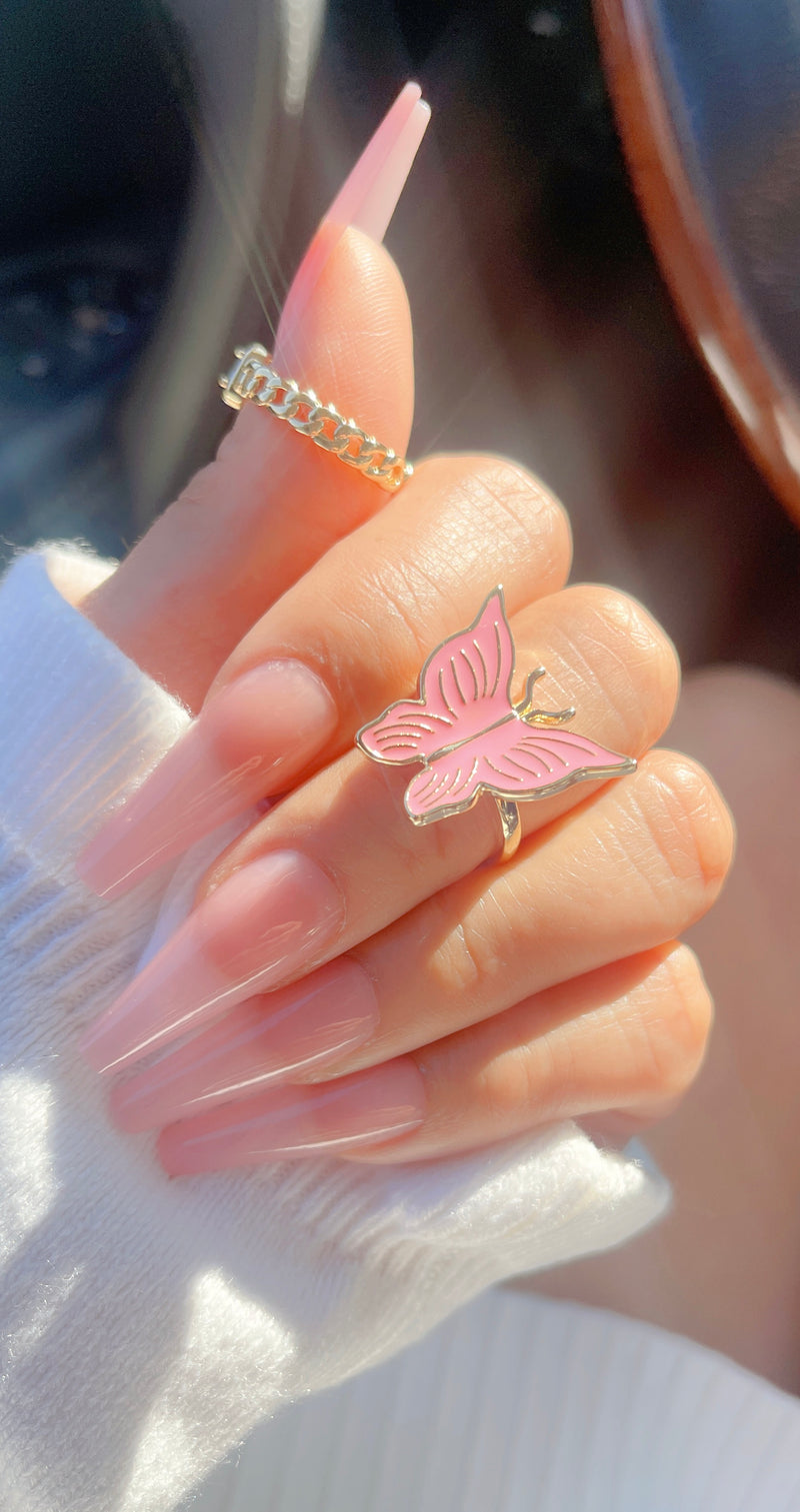 Anillo Mariposa Rosa