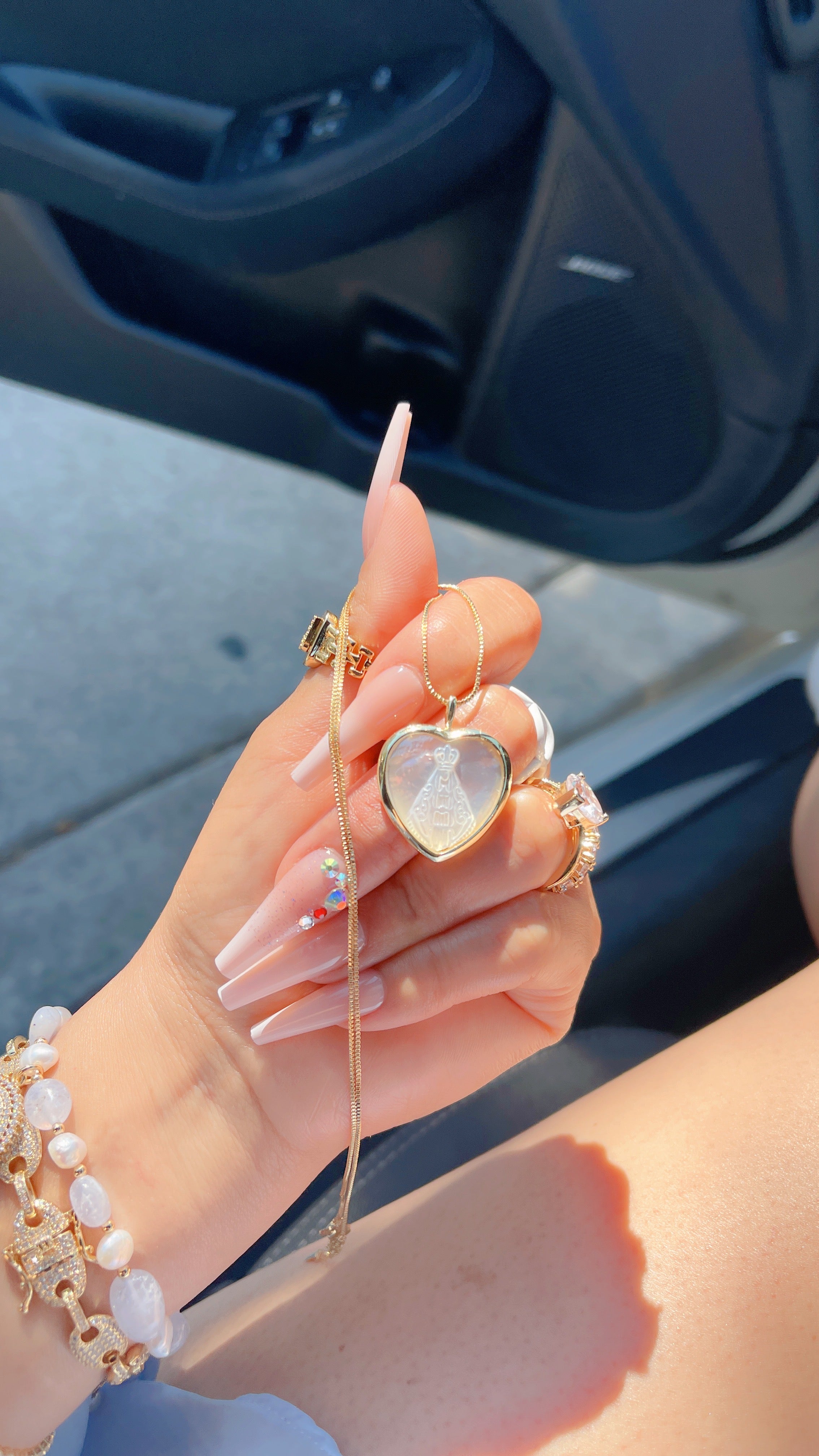 Faith Pearl Heart Necklace