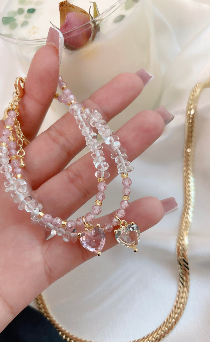 Matching Heart Bracelet Set