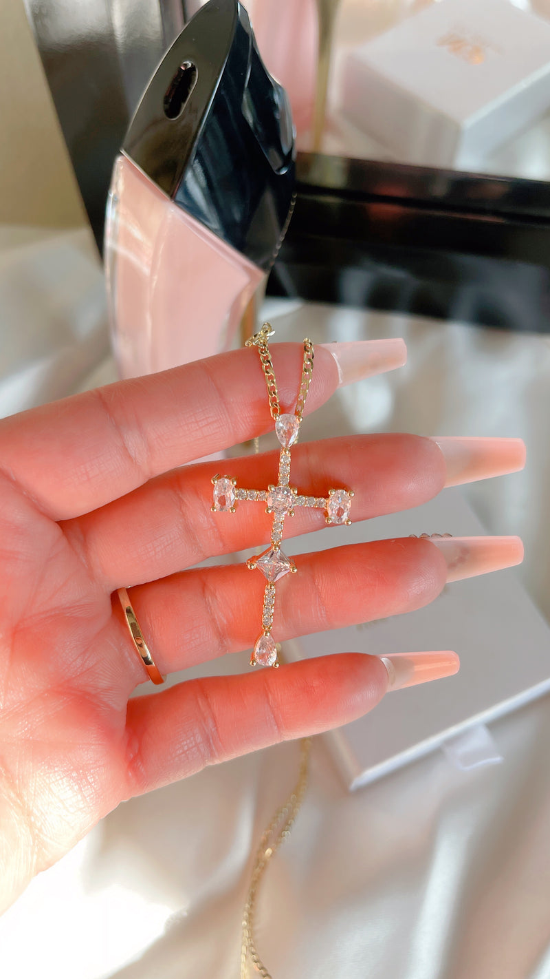 II Diamond Cross Necklace