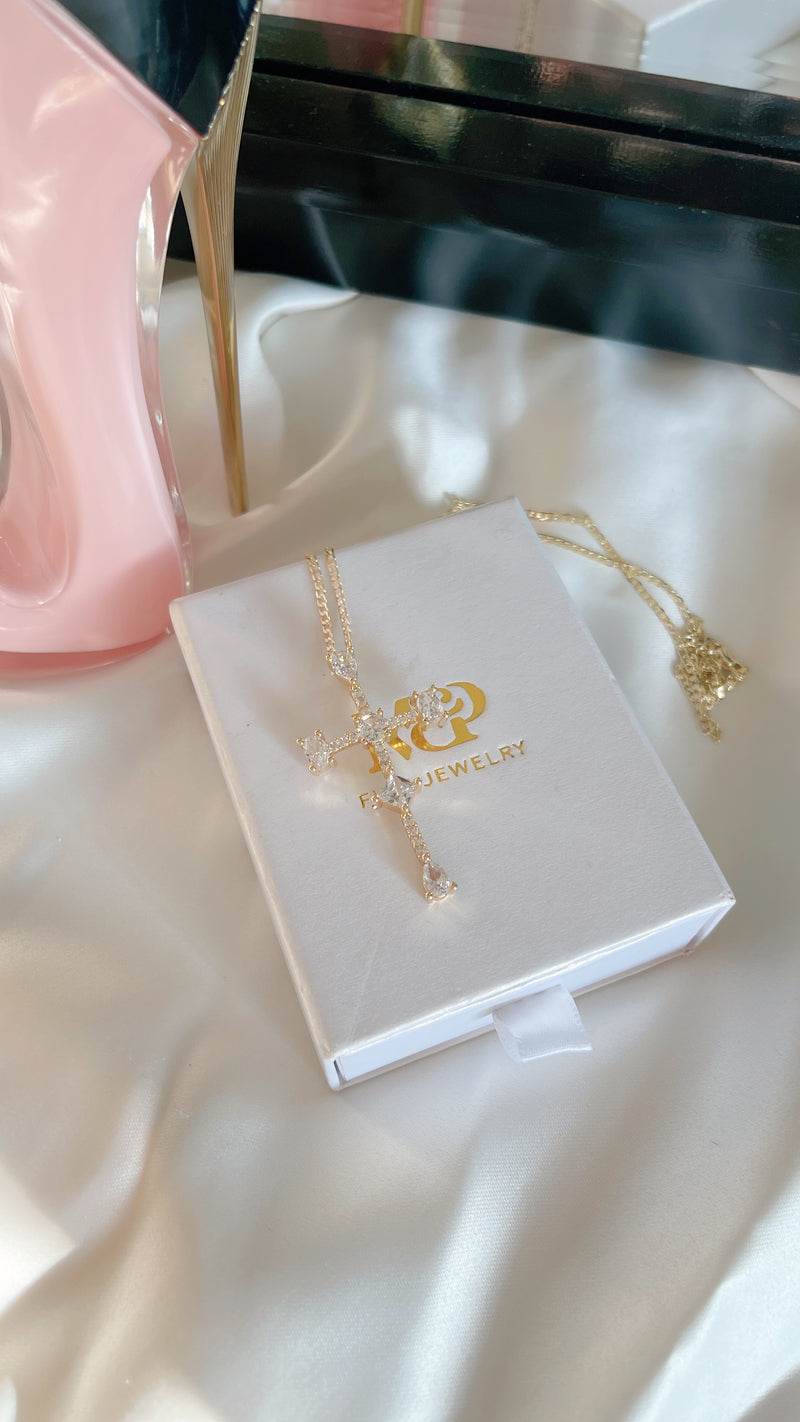 II Diamond Cross Necklace