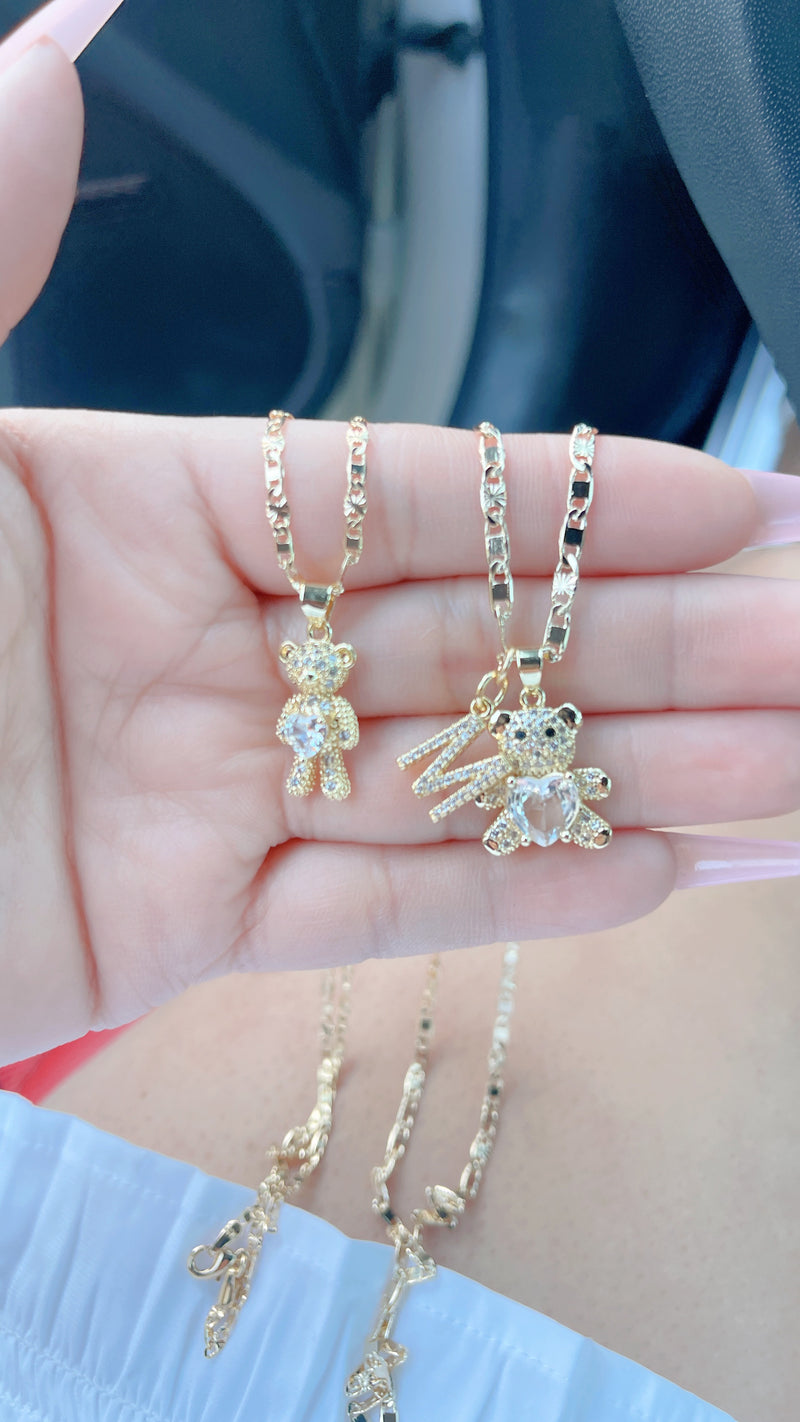 Mommy & Me Teddy Bear Necklaces ( 2 necklaces )