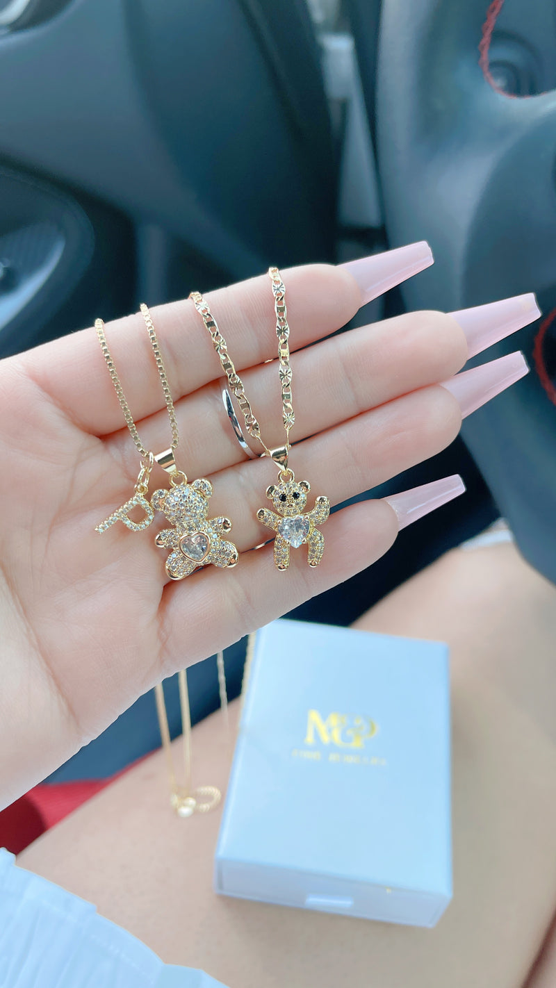 Mommy & Me Teddy Love Necklaces