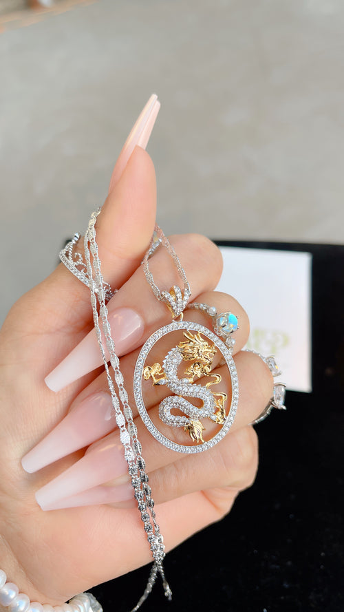 Silver Dragon Necklace