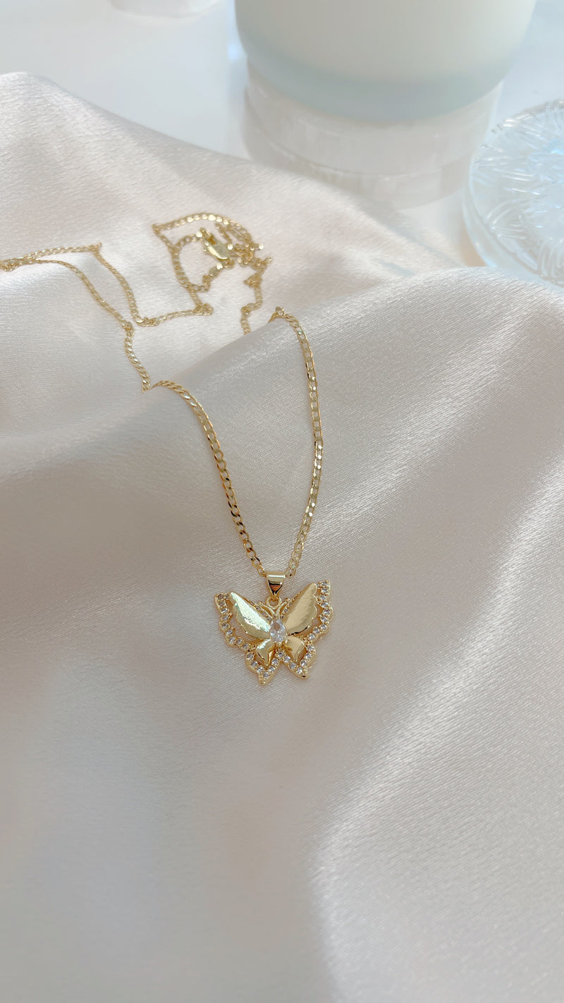 Dual Butterfly Necklace