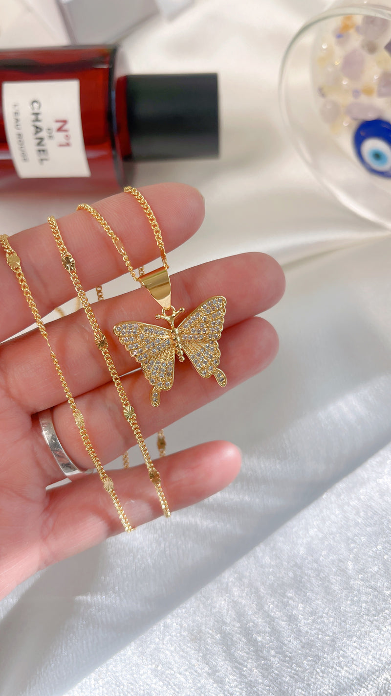 GLD Butterfly Necklace