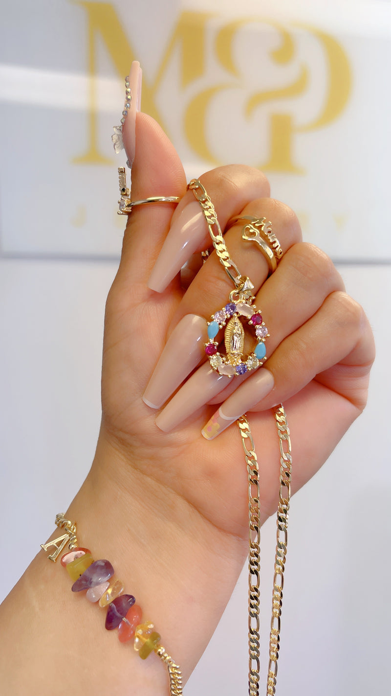 Rainbow Mary Necklace