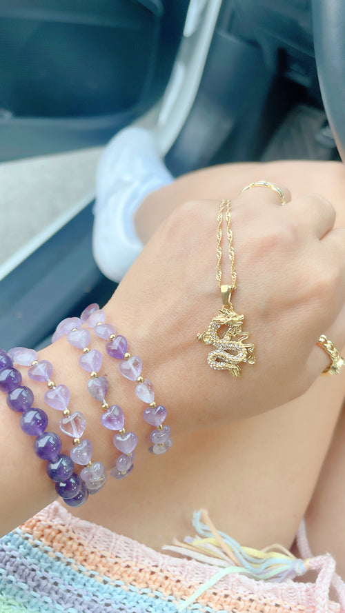 White SS Dragon Necklace