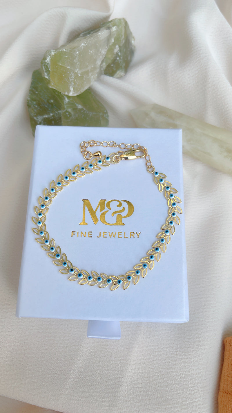Autumn Evil Eye Bracelet